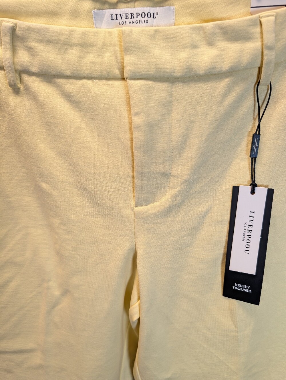 NWT LIVERPOOL LA‎ Kelsey Stretch Slim Leg Ponte Trouser Pants Size 10 Banana - Picture 4 of 10